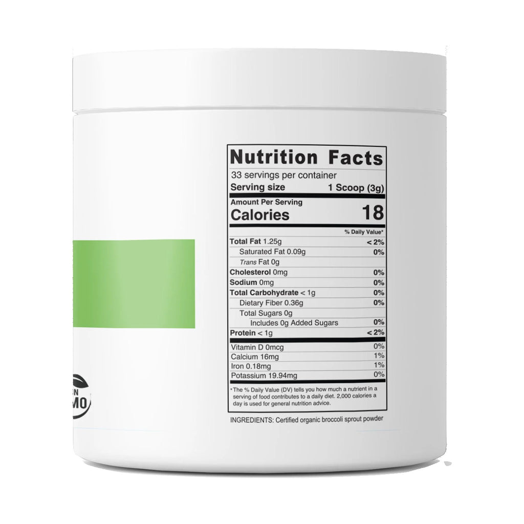 Organic Broccoli Sprout Powder, Non GMO, Gluten Free, 33 Servings Z866391