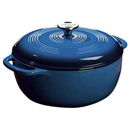 6 Quart Blue Enameled Cast Iron Dutch Oven V35668