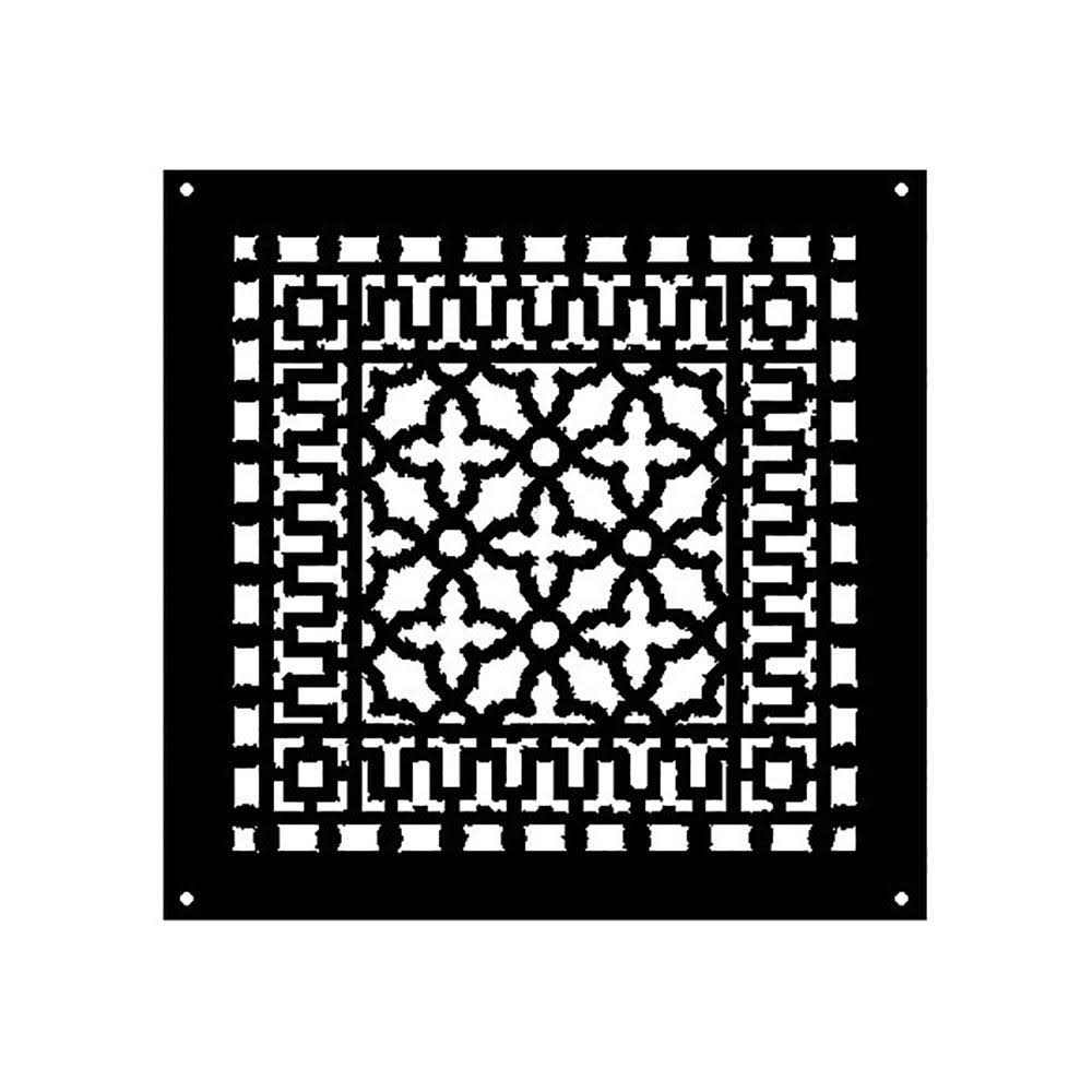 14-in x 14-in Cast Iron Floor Register in Black W441435