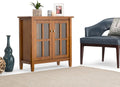 32 inch Wide Rustic Low Storage Cabinet with 2 Adjustable Shelves Z966500