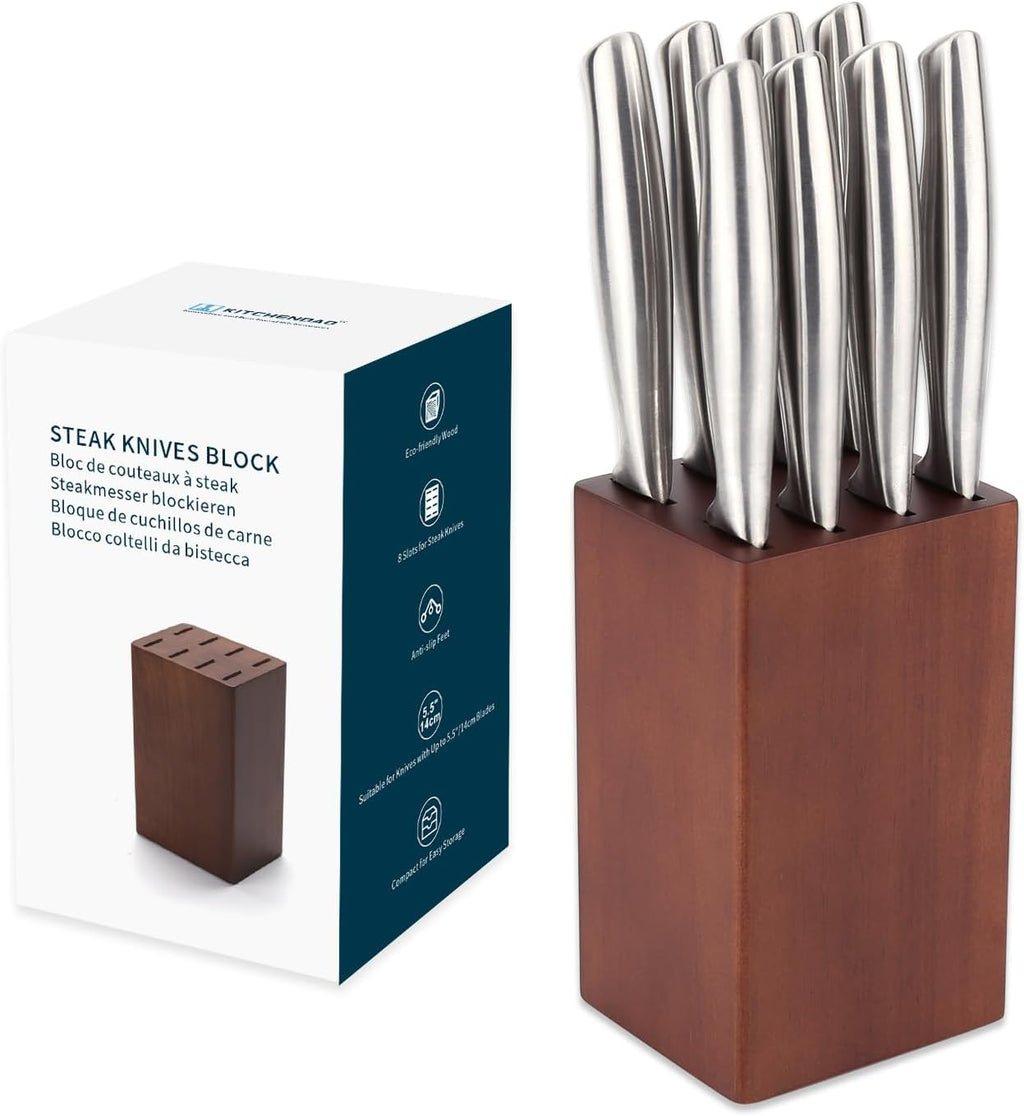 XL Bamboo Knife Block Holder with 8 Slots C902076