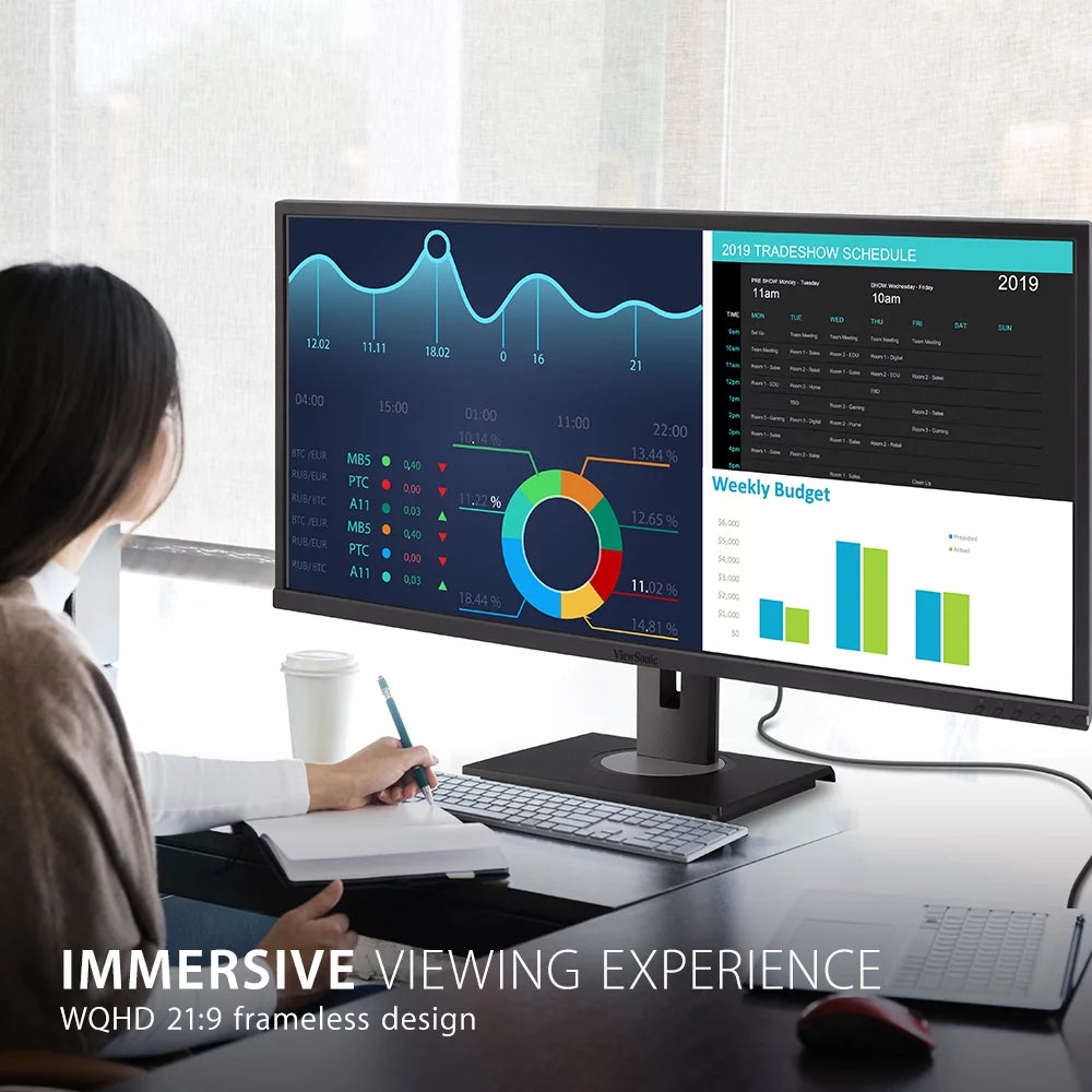 34 Inch 21:9 UltraWide WQHD 1440p Monitor K611