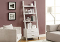 White Ladder Bookcase with 2 Storage Drawers V6572