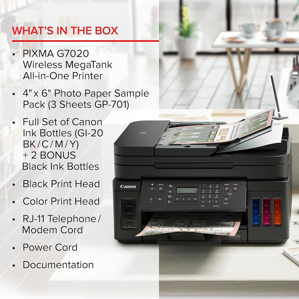 Black Wireless All-in-One Printer with Copier, Scan, Fax and ADF N215687