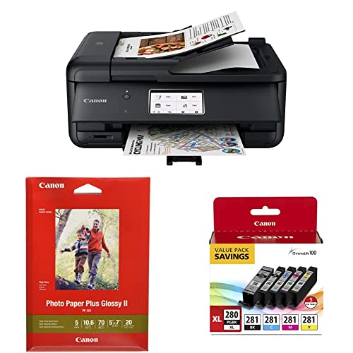 All-in-One Printer Copier Scanner Fax with Auto Document Feeder Black T93701