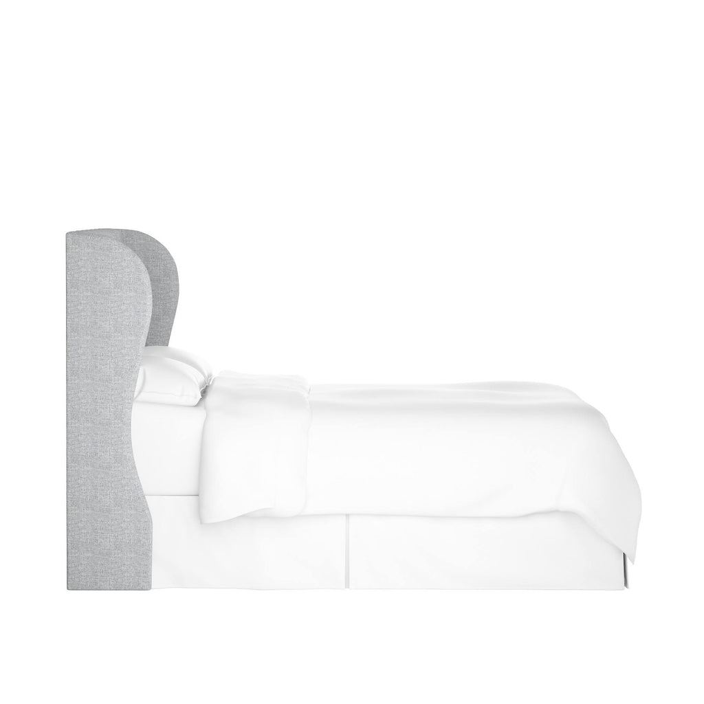 California King Medium Gray Linen Headboard Y671