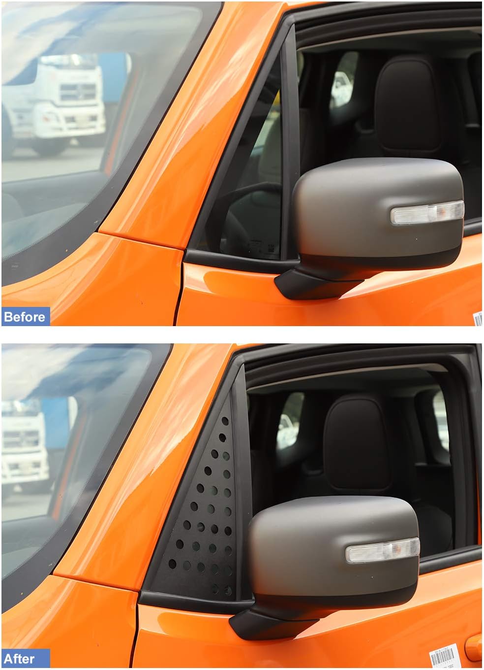Car Front & Rear Window Triangle Glass Panel Cover Trim G838