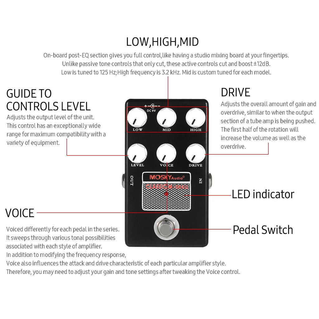 Speaker Simulator Guitar Effect Pedal P7119