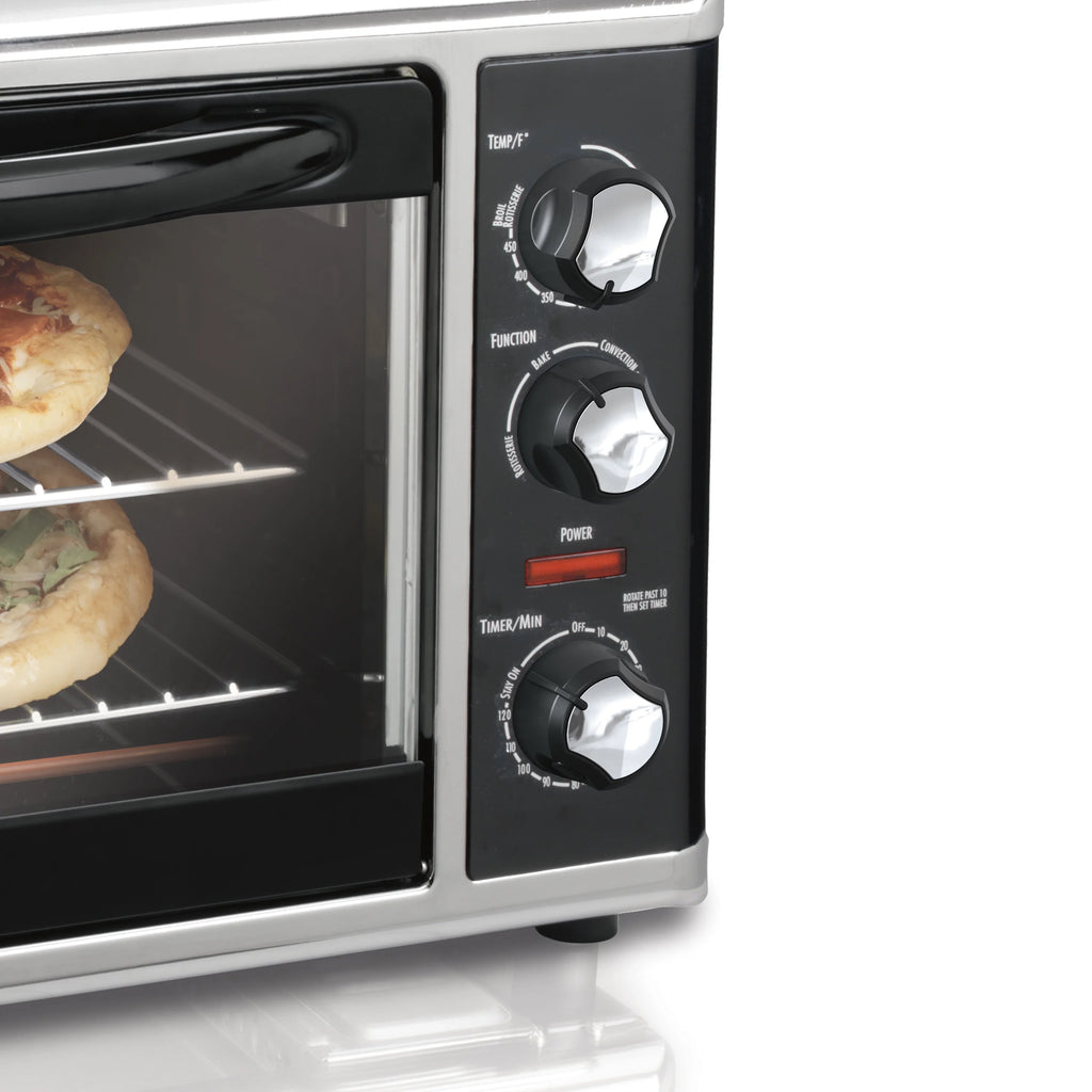 Extra Large Capacity Convection Countertop Oven with Rotisserie, Silver L8429
