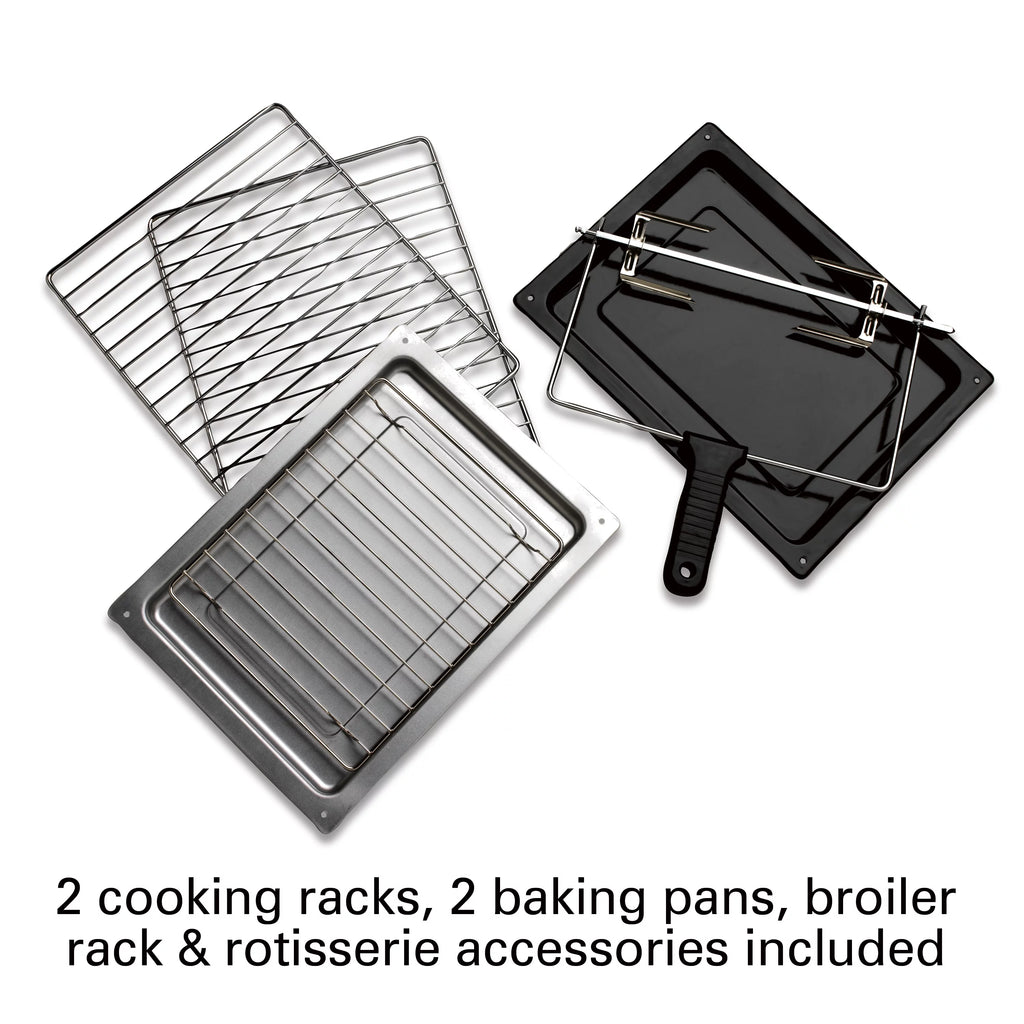 Extra Large Capacity Convection Countertop Oven with Rotisserie, Silver L8429