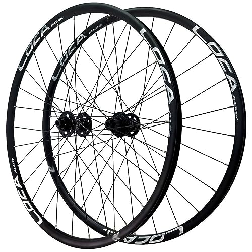 26" Mountain Bike Wheelset Center-Locking Disc Brakes Rims Sealed Bearing Hubs Thru Axle Wheel Set D92080