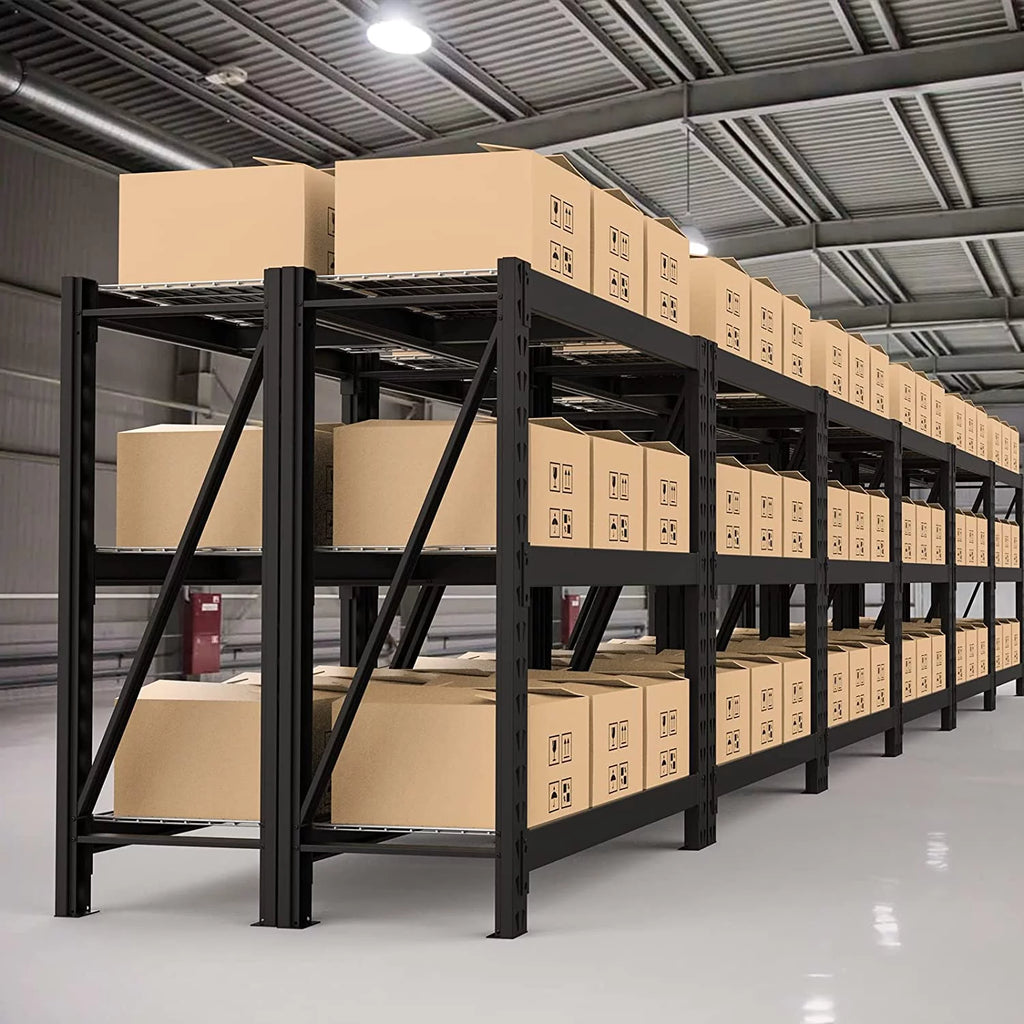 3-Tier Heavy Duty Metal Garage Shelving Unit, 50”W x 47”H x 18”D, 5400 LBS Load Capacity E249978