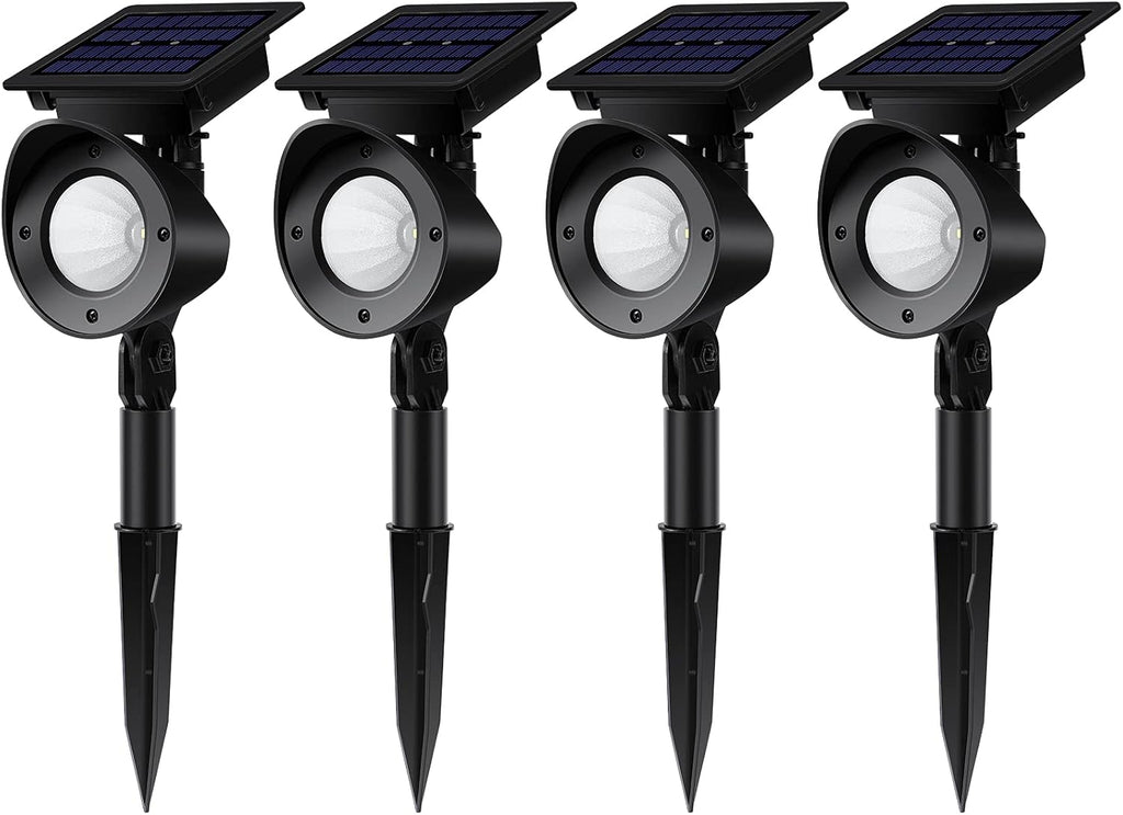 Waterproof 360° Adjustable Solar Spot Lights 4 Pack Warm White A4001