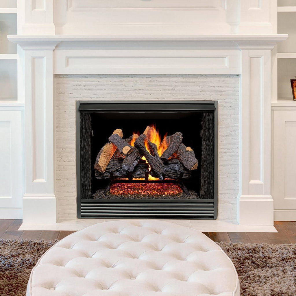Vented Natural Gas Fireplace Log Set, 55,000 BTU, 24 inch M24524