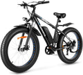 48V 500W Fat Tire Electric Bike 26" 4.0 with 48V 10Ah Removable Battery and 7 Speed K7272