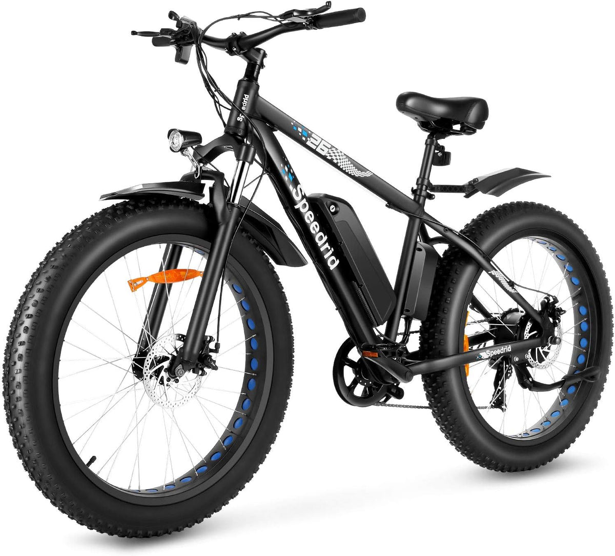 48V 500W Fat Tire Electric Bike 26" 4.0 with 48V 10Ah Removable Battery and 7 Speed K7272