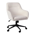 White Upholstered Office Chair Q5993