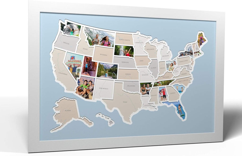 50 States USA Photo Map M1846