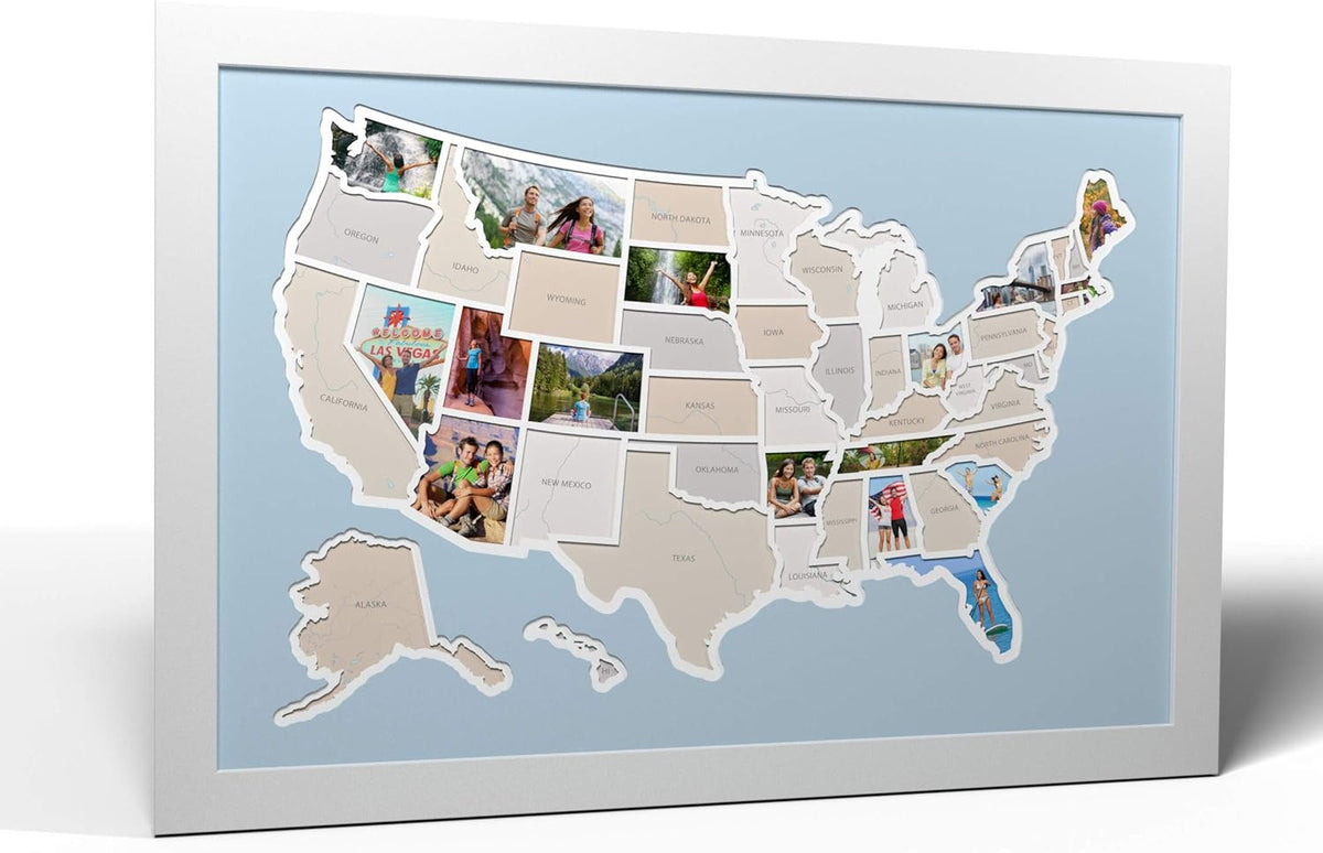 50 States USA Photo Map M1846
