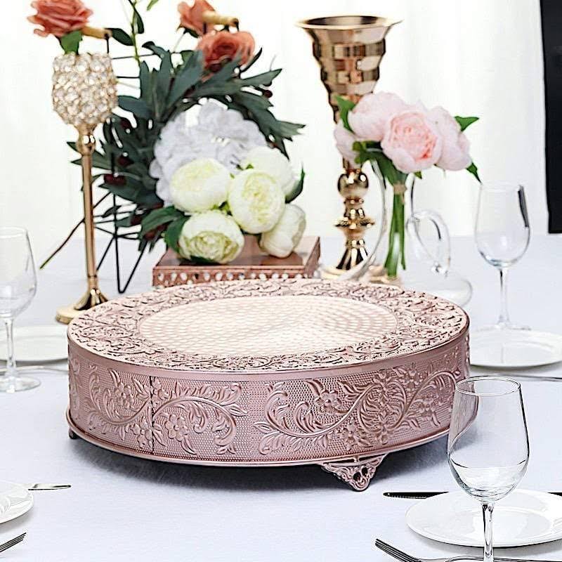 Rose Gold Round Cake Stand Z5261