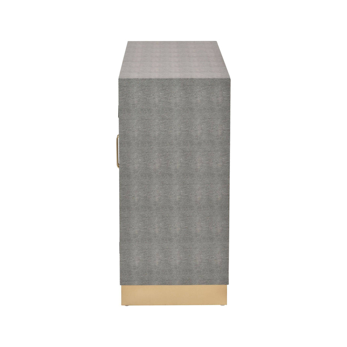 2-Door Cabinet in Grey and Gold F904