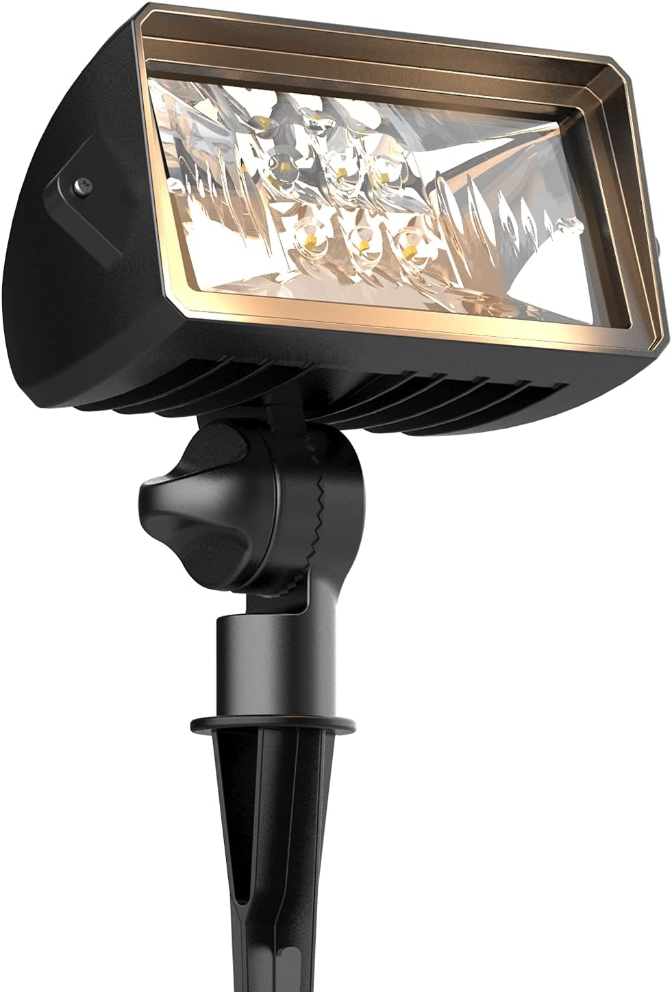 8PK LED Landscape Flood Lights 18W 1000 Lumens Die-Cast Aluminum Brown V4673