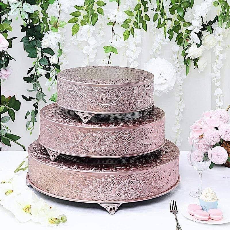 Rose Gold Round Cake Stand Z5261