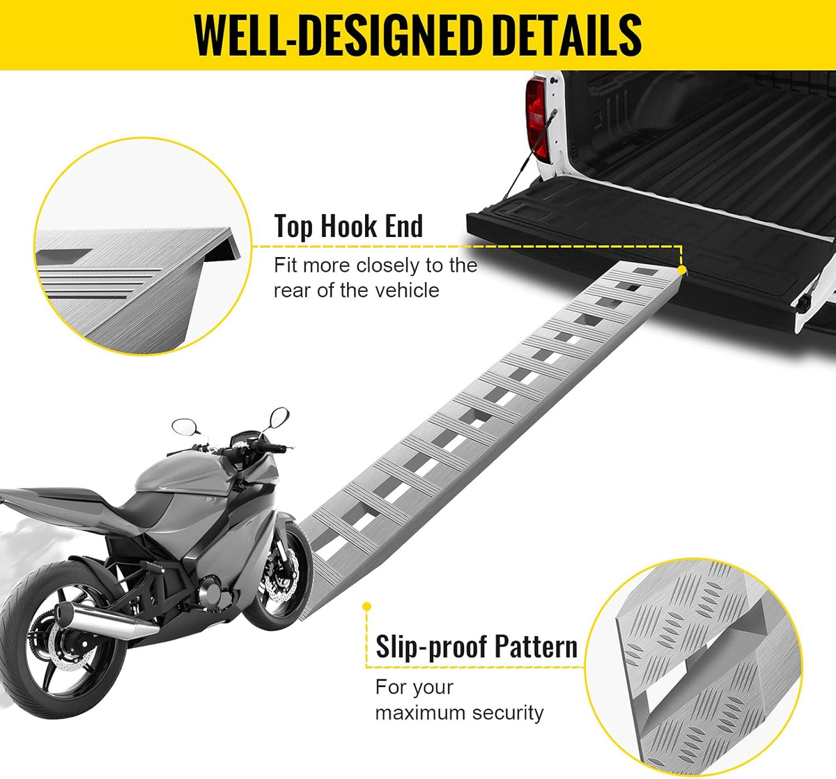 84x14 Inch Aluminum Ramps 1 Pair S52613