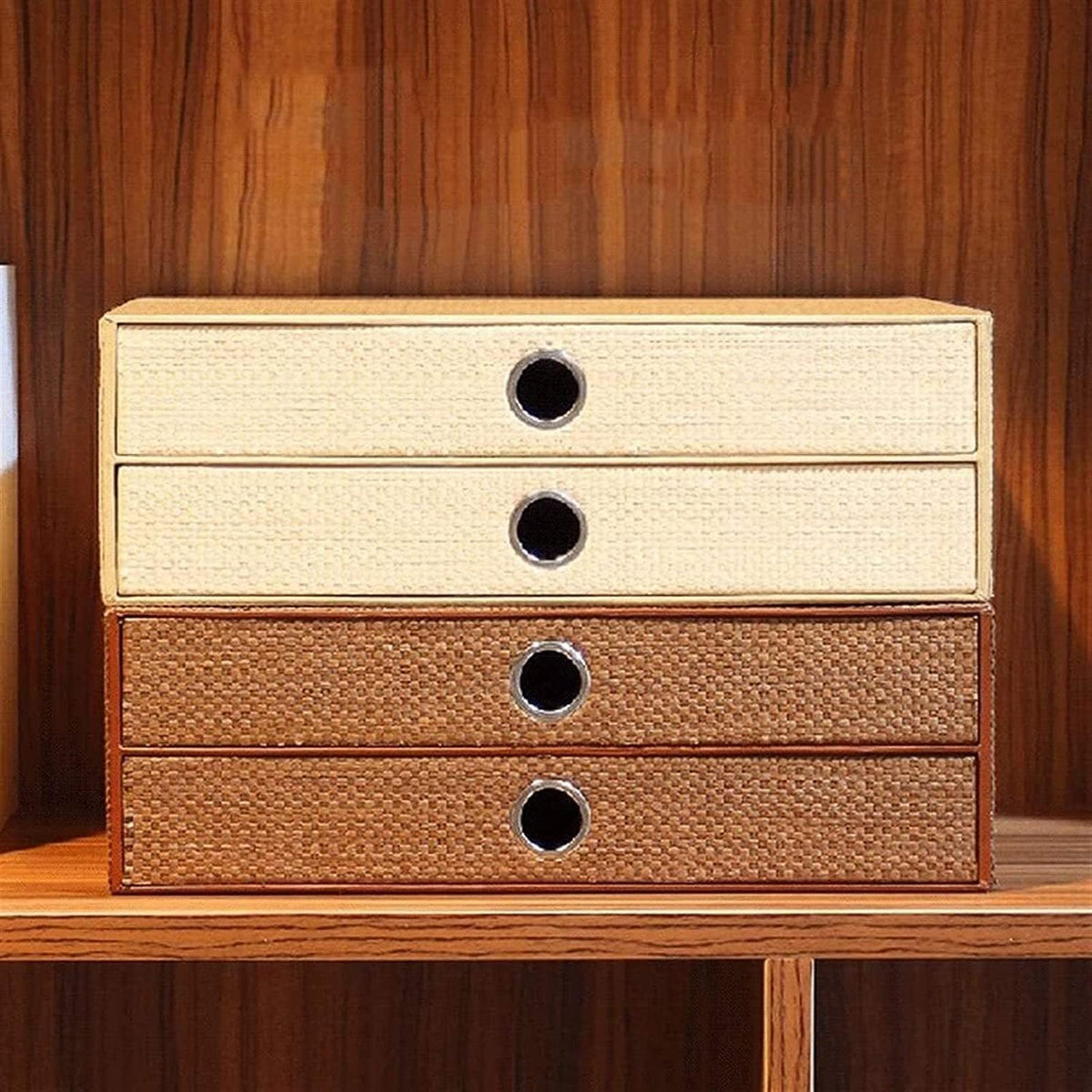 Hand Made Wooden 2-Layer Desk Organizer G297