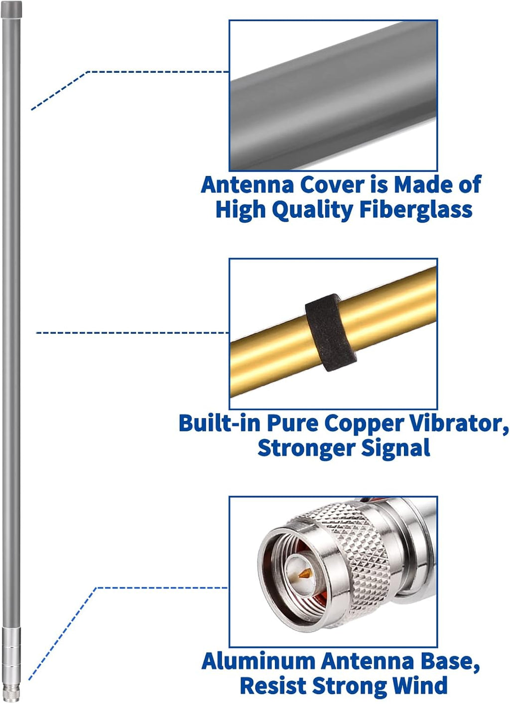 31.5inch 5.8 dBi N Male Omni Antenna S52168