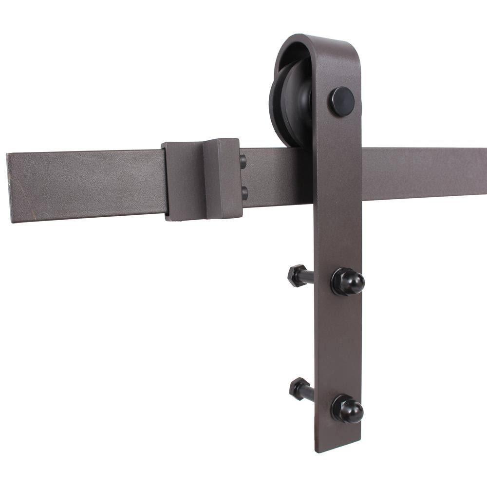 Stained K Double Barn Door with Hardware Kit M964