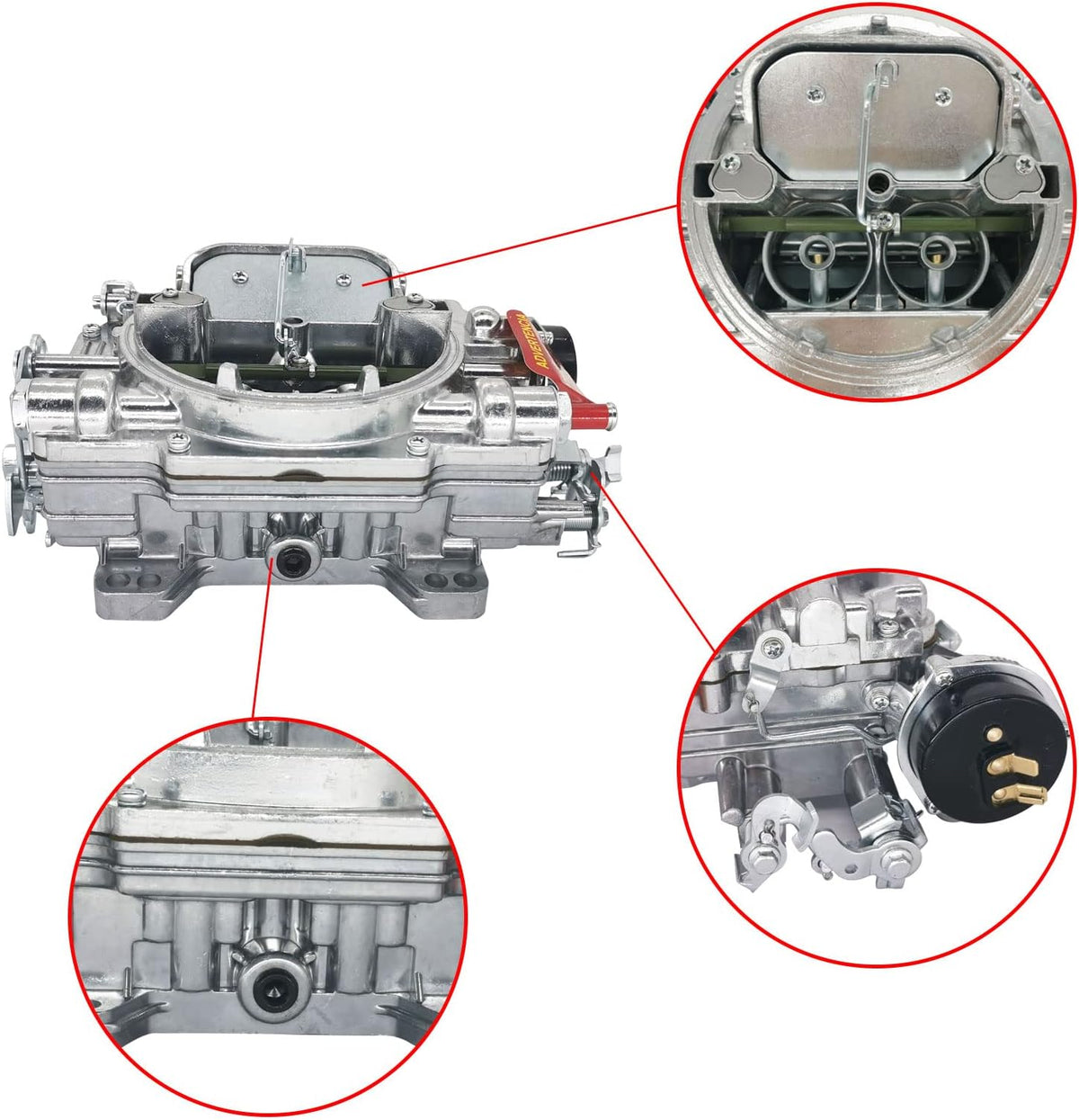 600 CFM 4 Barrel Carburetor with Manual Electric Choke Z762