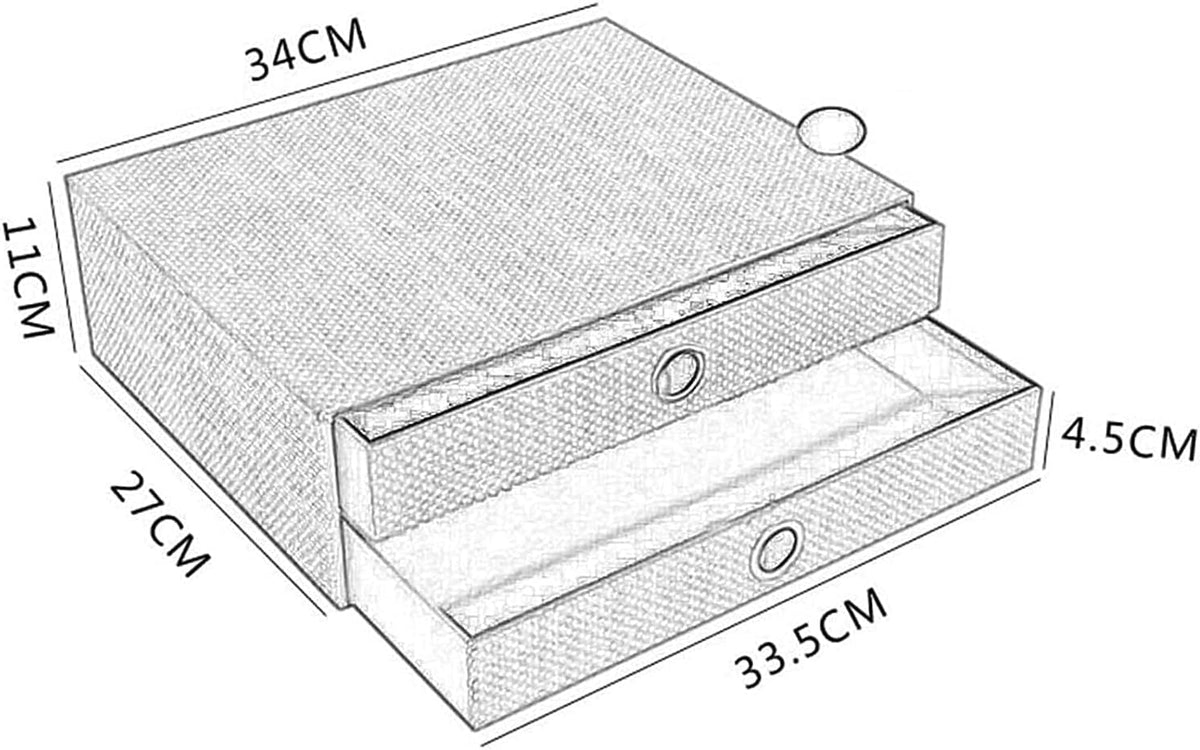 Hand Made Wooden 2-Layer Desk Organizer G297