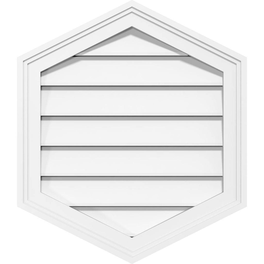 Vertical Peaked Surface Mount PVC Gable Vent Y8714