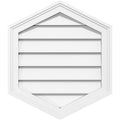 Vertical Peaked Surface Mount PVC Gable Vent Y8714