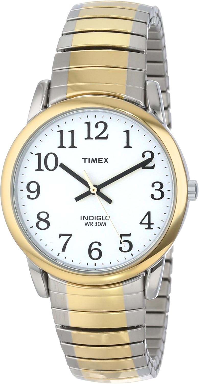 Two-Tone Stainless Steel Expansion Bracelet Watch M71028