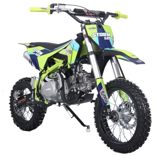 125cc Kids Dirt Bike with 4-Speed Semi-Automatic Transmission and 14"/12" Tires O556623