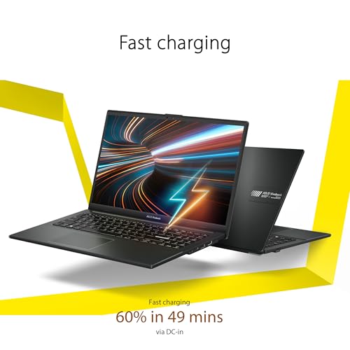15.6" FHD Slim Laptop, AMD Ryzen 3 Quad Core Processor, 8GB DDR5 RAM, 128GB SSD, Windows 11 Home, Black Q23274