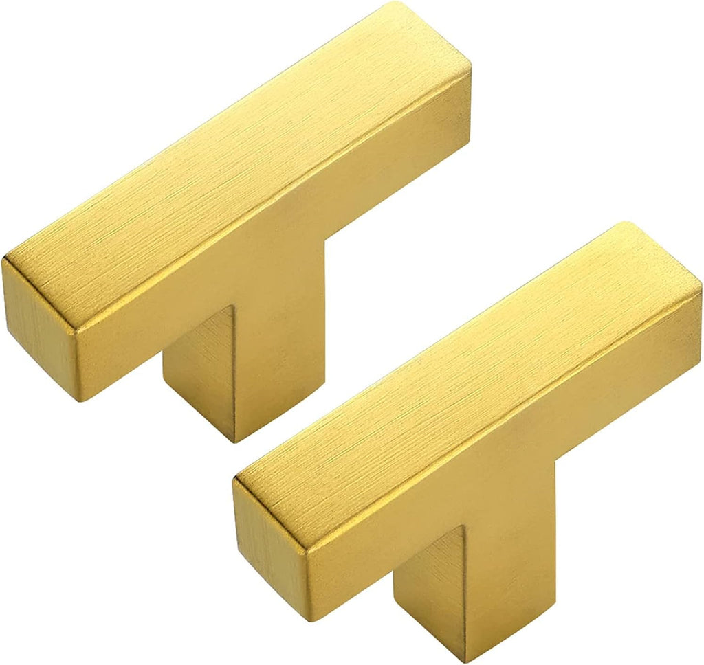 Brushed Nickel Square Bar Cabinet Knobs 30 Pack Q707606