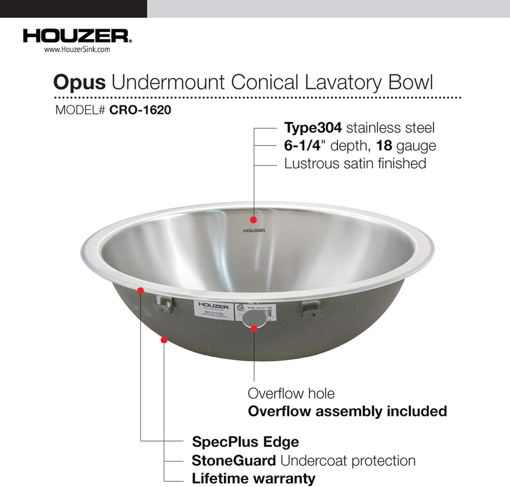 Undermount Stainless Steel Lavatory Sink K402930