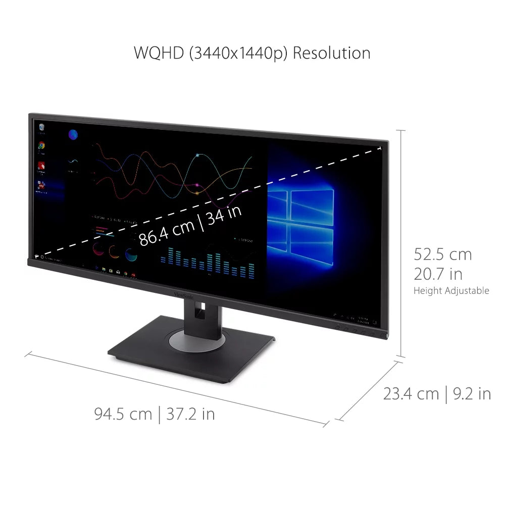 34 Inch 21:9 UltraWide WQHD 1440p Monitor K611