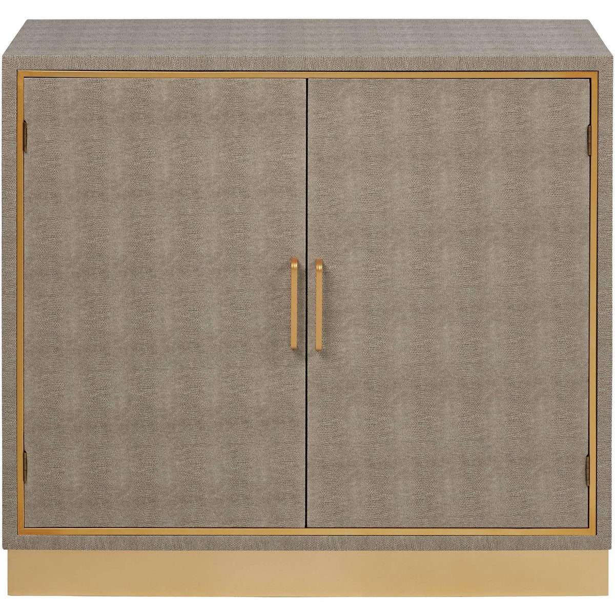 2-Door Cabinet in Grey and Gold F904