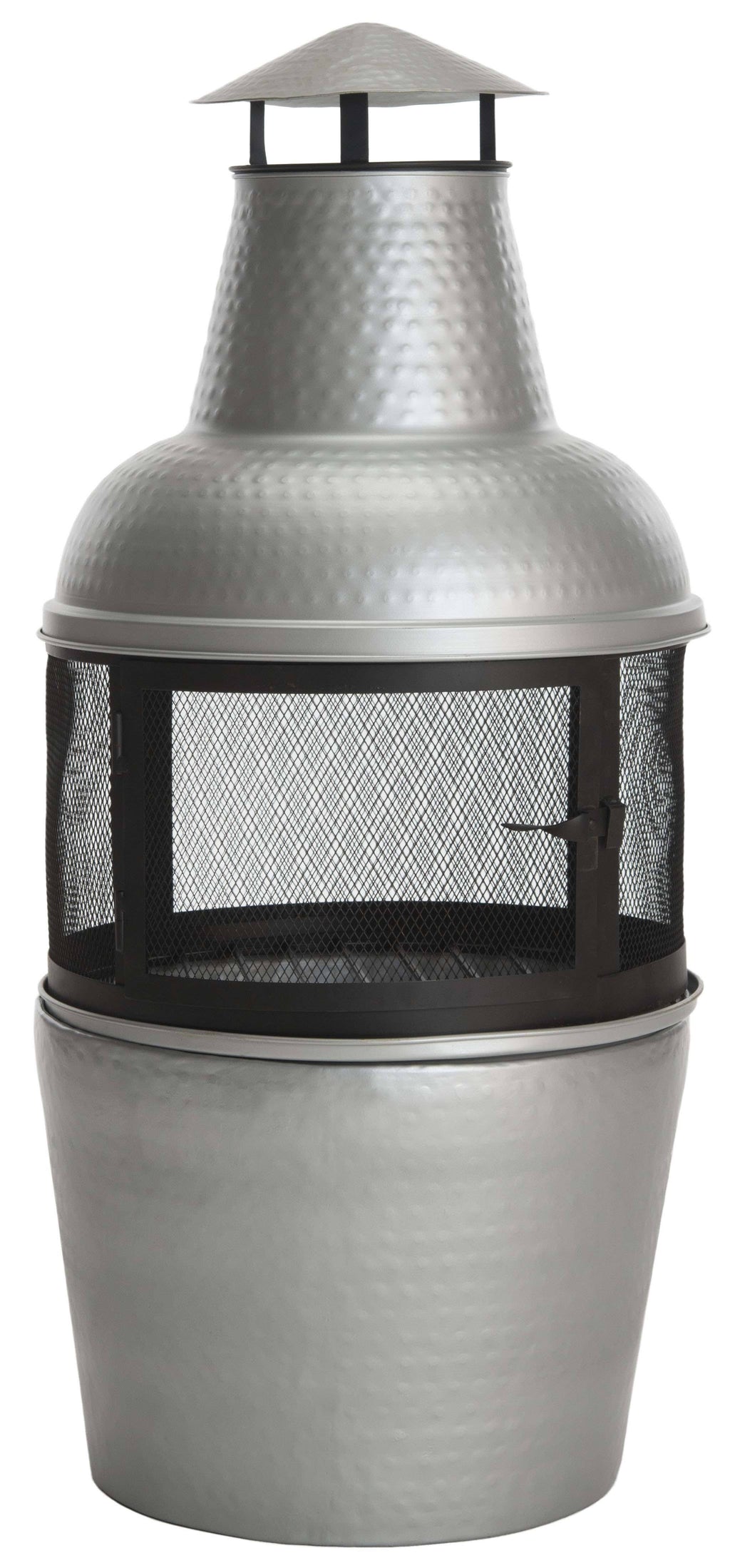 Silver Black Chiminea W840979