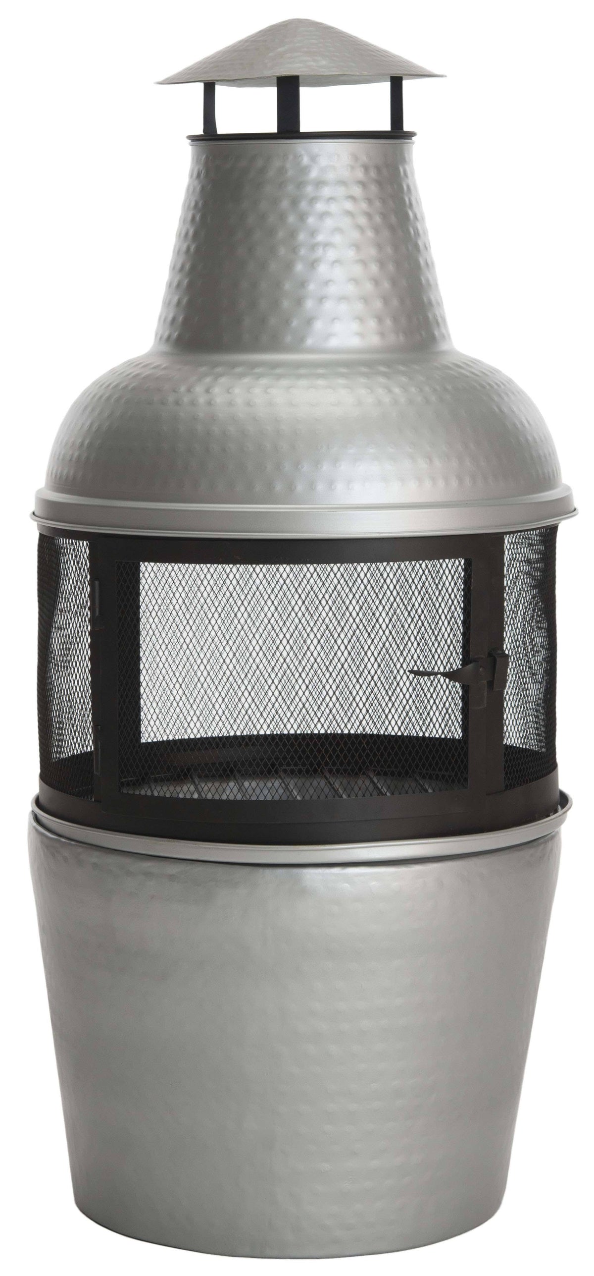 Silver Black Chiminea W840979