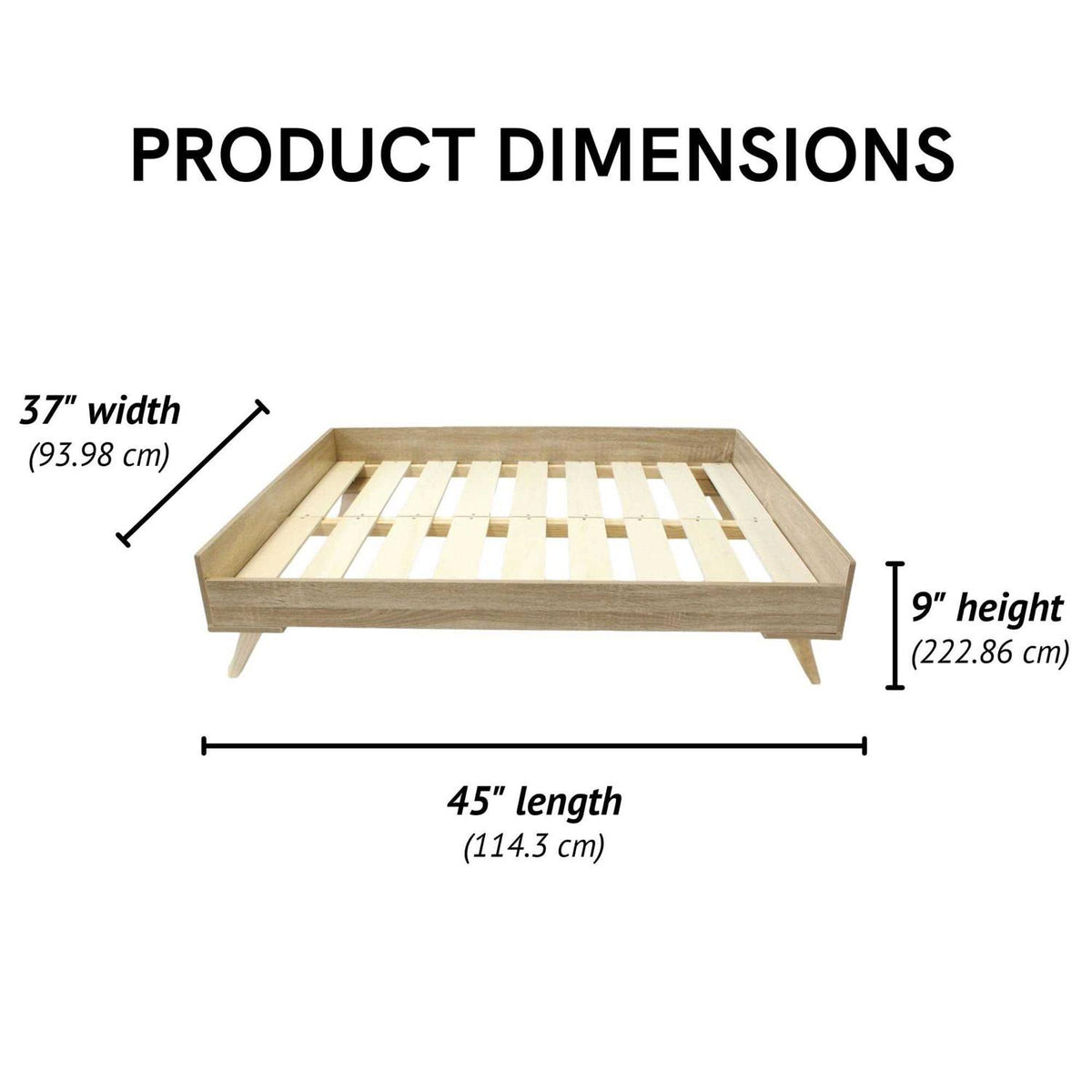 Raised Wooden Dog Bed Frame Y14598