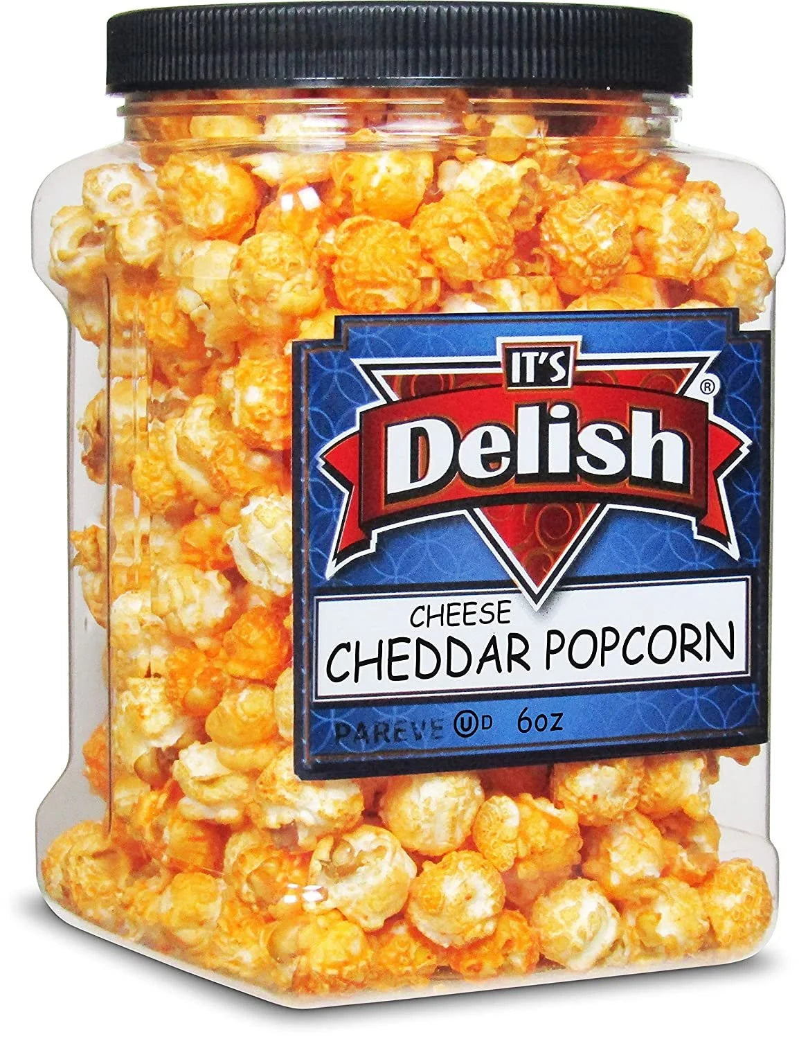 6 Oz Jumbo-Sized Reusable Container Jar Cheddar Cheese Popcorn V13989