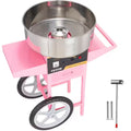 Electric Cotton Candy Machine with Cart 1000 W Stainless Steel Bowl W441783