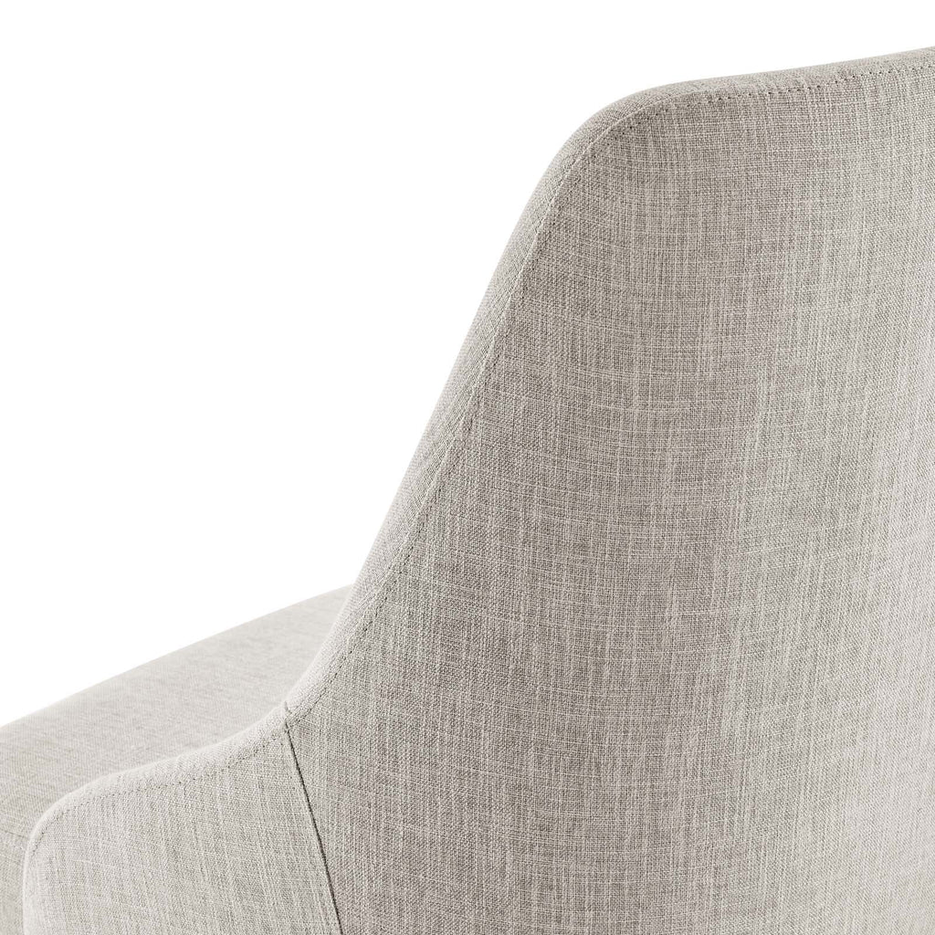 Black Beige Fabric Swivel Chair H236