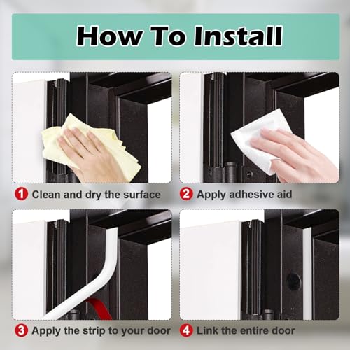 20FT Black Self Adhesive Silicone Door Weather Stripping U83569