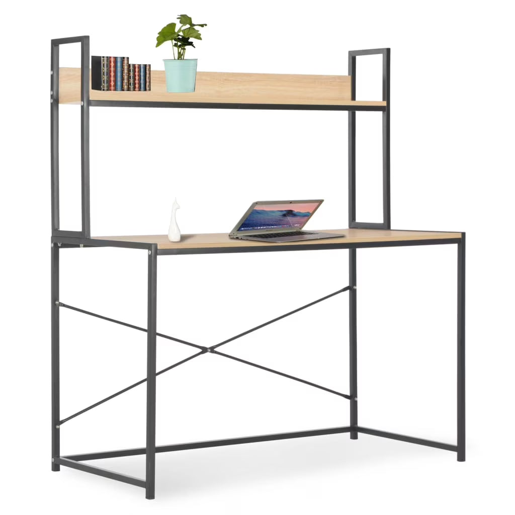 Black and Oak Computer Desk E321398